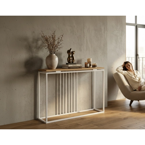 KONSOLA Z DREWNA LITEGO DĄB OLCHA JESION SKD-368